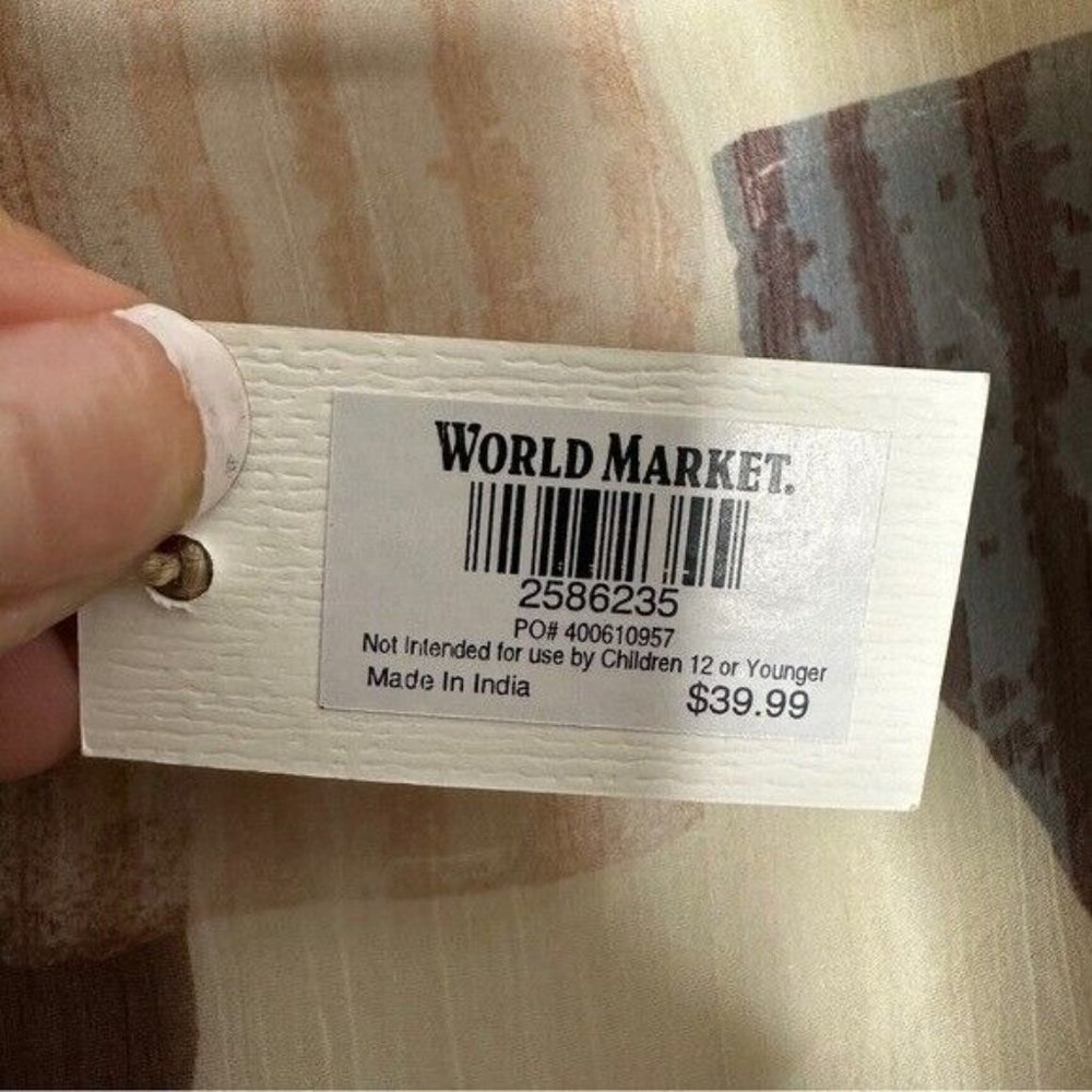 World Market Kimono Cardigan Swim Cover Up One Size - Picture 8 of 12